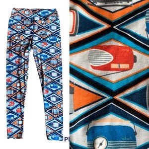 LuLaRoe retro radio print leggings